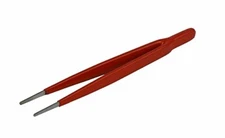 6-1/2" INSULATED BLUNT TIP STRAIGHT TWEEZERS ELECTRIC COMPUTER JEWELERS REPAIR