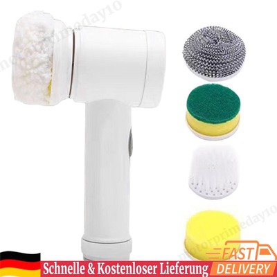 Rechargeable Cordless Spin Scrubber IPX7 Waterproof for Home Kitchen