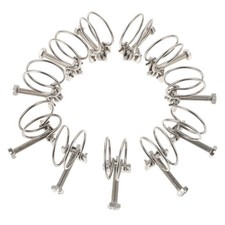 10Pcs Stainless Steel Hose Clamps Pipe Clamp Pipe Tube Clamps Wire Hose Clamp