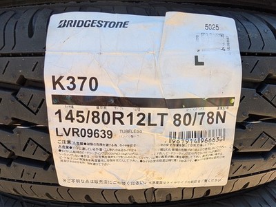4x Bridgestone K370 145r12 6pr 12