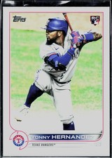 2022 Topps #363 Yonny Hernandez Rainbow Foil