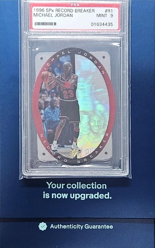 1996 SPx Michael Jordan Record Breaker #R1 PSA 9 MINT Hologram Bulls MJ