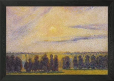 Impressionist Landscape with Sunris Framed Wall Art Poster Canvas Print Picture