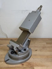 Precision 2-Axis Machine Vise w/ Swivel Base 4" Jaw Width 4" Opening Capacity