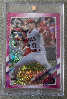 2021 Topps Chrome - Shohei Ohtani #159 Magenta Speckle Refractor /350