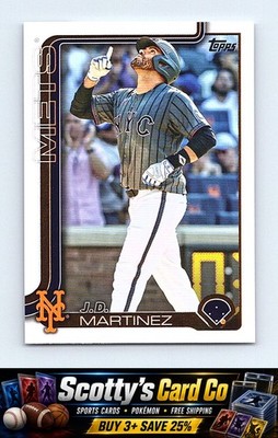 J.D. Martinez 2025 Topps #549 New York Mets