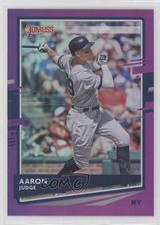 2020 Panini Donruss Photo Variation Holo Purple Aaron Judge (After Swing) 08nc