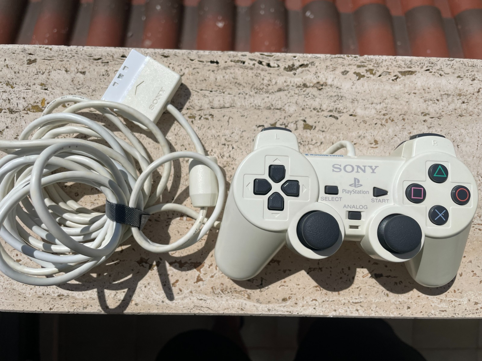 Sony PSX DVR Wired Controller DESR-10 White Official PlayStation 2 DualShock Ps2