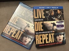 Edge of Tomorrow Live Die Repeat (Blu-ray + DVD, 2014, 2-Disc Set w Slipcover)