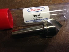 1" 90 DEGREE SINGLE FLUTE CARBIDE COUNTERSINK