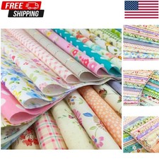 100 Cotton Quilting Fabric Squares - 60 Pre-Cut Floral Designs, 12x12 inches