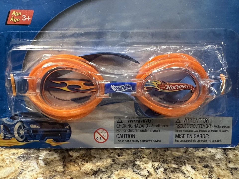 HOT WHEELS Anti-Fog Swim Goggles Super-Soft Watertight Seal VTG 2003 - Image 3 of 3