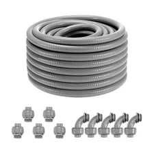 3/4 in Flexible Liquid-Tight Electrical PVC Conduit 100 ft Non-Metallic