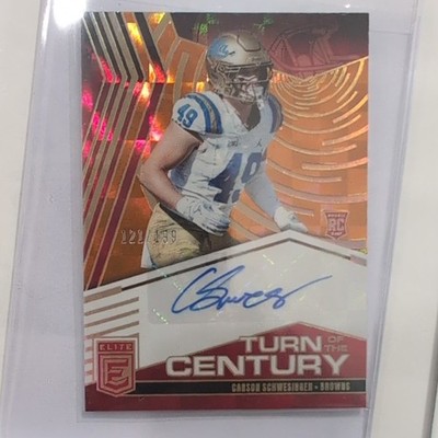 2025 Panini Donruss Elite Carson Schwesinger TOC-CSC RC Auto Orange /199