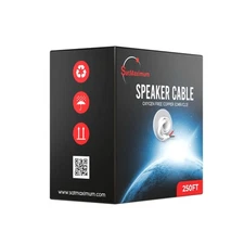 16/2 250FT Speaker Cable Oxygen Free Copper, CL3 CMR in-Wall Rated, White Jac...