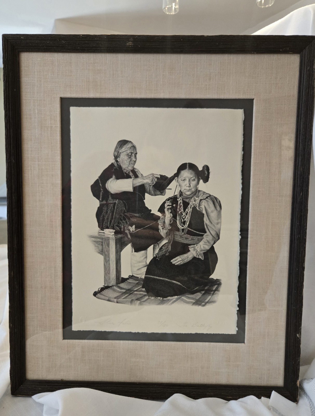 Steve Forbis Hopi Girl Signed Lithograph 73/150 Framed Native American Art Print
