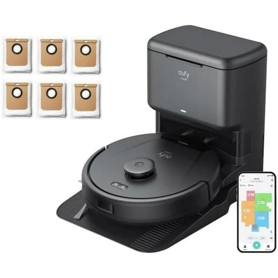 eufy L60 Robot Vacuum with Self Empty Station, 5000Pa +6 Dust Bags,Remove Hair
Opens in a new window