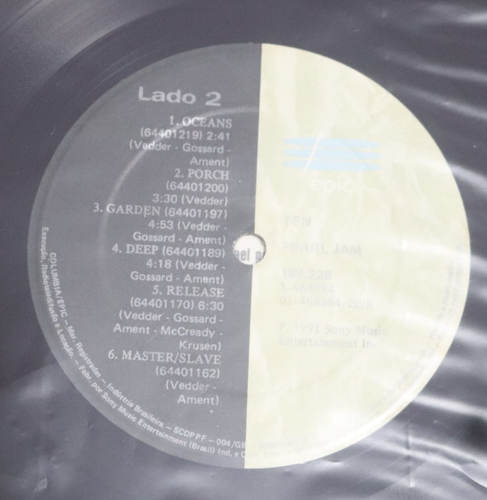 PEARL JAM Ten LP 1991 ORIGINAL NEAR MINT INSERT GRUNGE - Picture 5 of 5