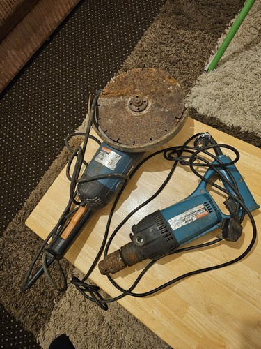 Makita 9069 Schleifmaschine & Makita 8406 Bohrmaschine funktionierender Zustand Schwerlast