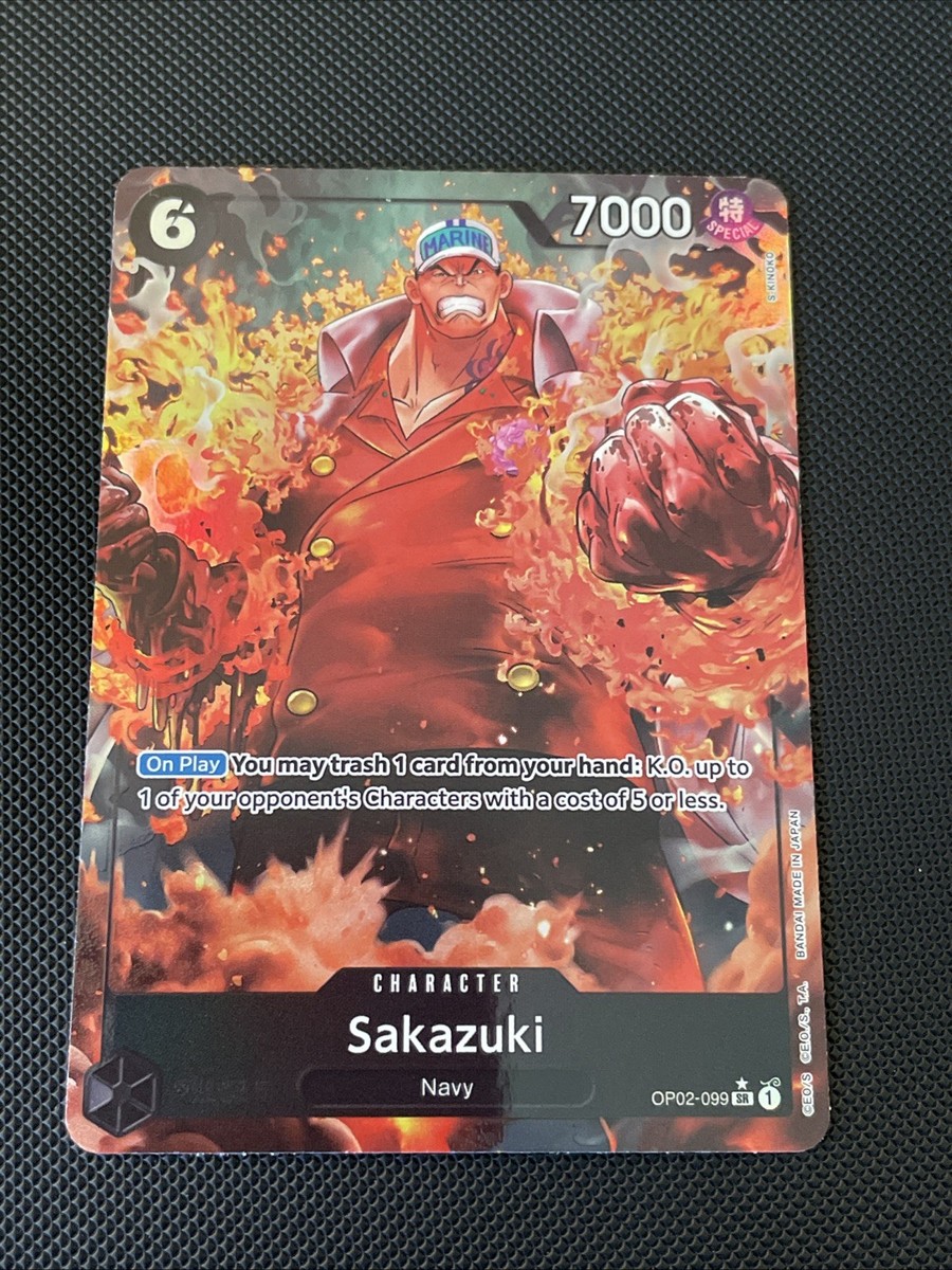 Sakazuki OP02-099 SR One Piece TCG Alt Art | eBay