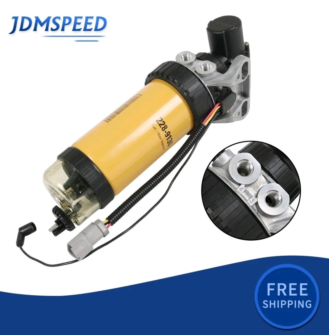 Fuel Pump & Fuel Filter Assy For CAT 3054 3046 Loader 414E 416E 420E 228-9129