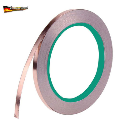 Kupferband Selbstklebend 5mm x 20m für EMI RFI Schutz Schneckenschutz