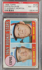 1969 Topps #646 Expos Rookie Stars NM-MT PSA 8