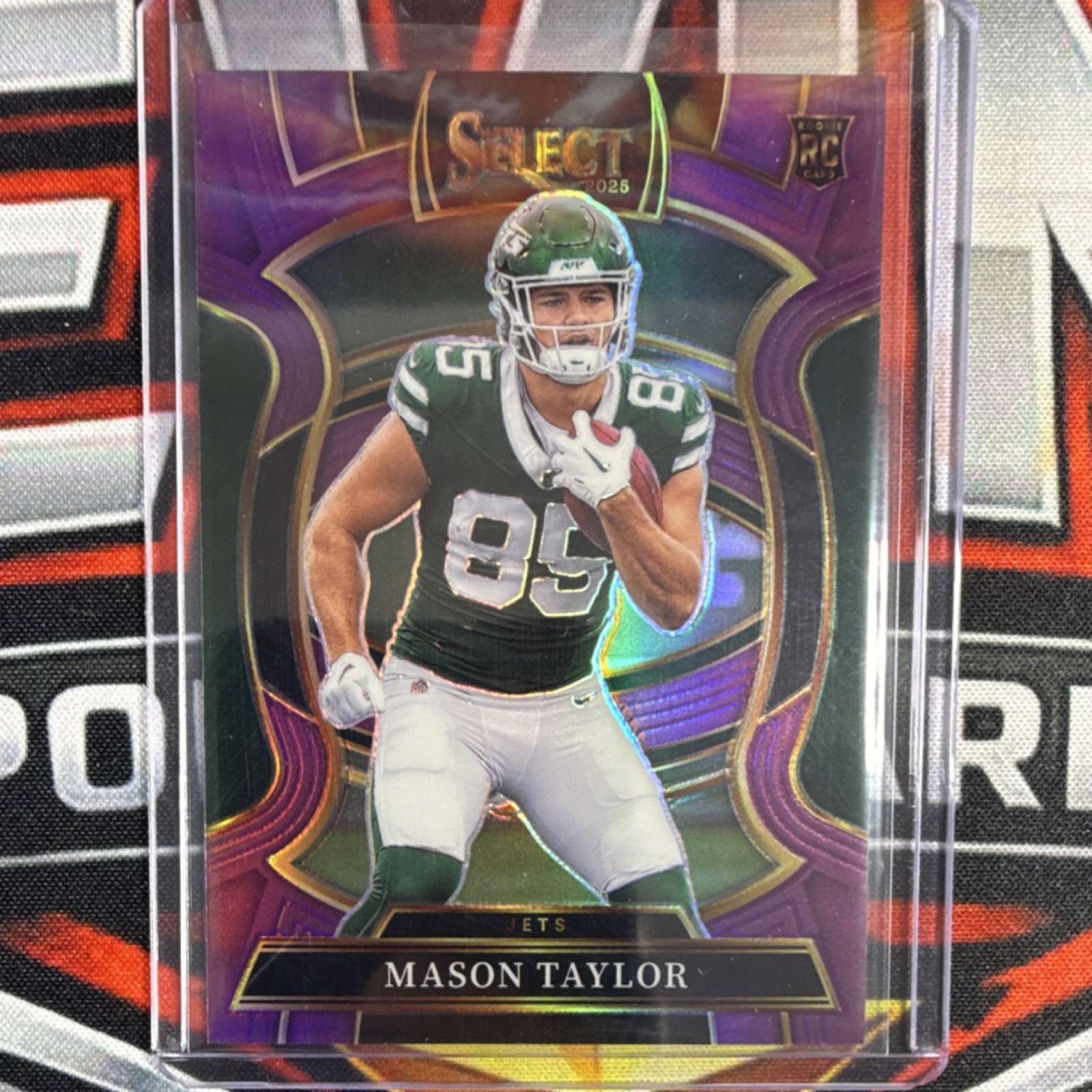 Panini 2025 Select Concourse Mason Taylor #76 Purple Prizm /75 Rookie Jets