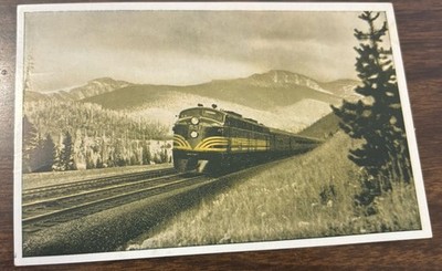 The PROSPECTOR Diesel Train Rio Grande Dining Vintage Not used Postcard