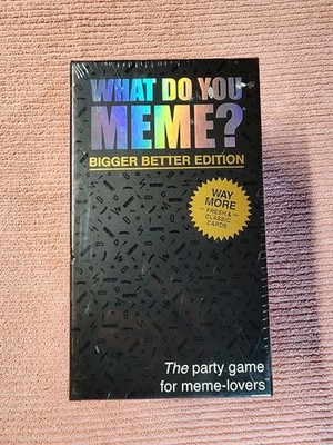 What Do You Meme? Bigger Better Edition Adult Party Card Game Memes New Sealed