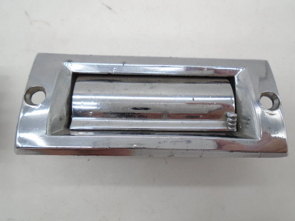 1957 Oldsmobile Upper Dash Trim AC Vents OEM 570329 (pitting) - Image 3 of 4