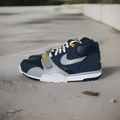 NIKE AIR TRAINER 1 MID PREMIUM MIDNIGHT NAVY MENS NEW SHOES - MENS