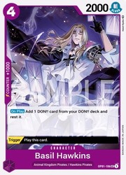 Basil Hawkins OP01-106 Uncommon Romance Dawn One Piece TCG