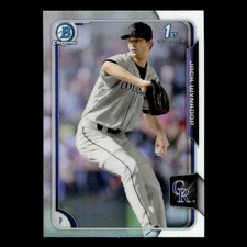 Jack Wynkoop #95 2015 Bowman Chrome Draft Refractor Colorado Rockies Baseball NM