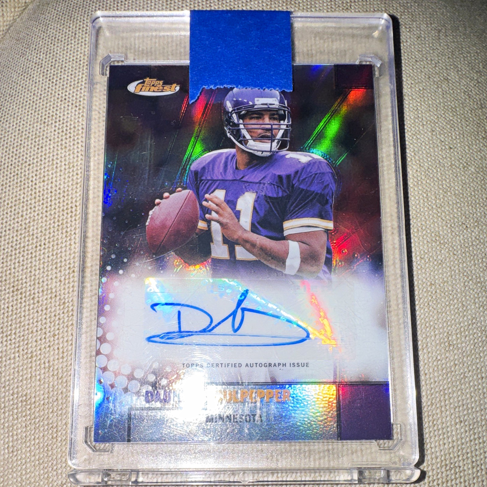 Topps 2024 Finest Flashback Autographs Daunte Culpepper Refractor Auto FBA-DC