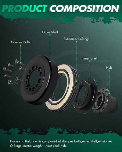 For 2012 2013 2014 2015 Honda Civic L4 1.8L Engine Harmonic Balancer - 第 4/7 張圖片