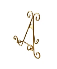 Gold Easel Tabletop plate and art holder Gold 8" multiple sizes