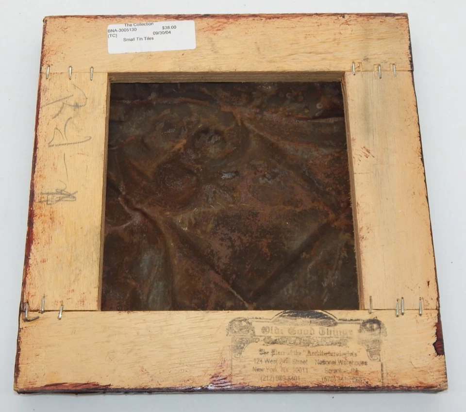 Architectural Salvage Antique Metal Framed Ceiling Tin Olde Goode Things NYC - Image 3 of 4