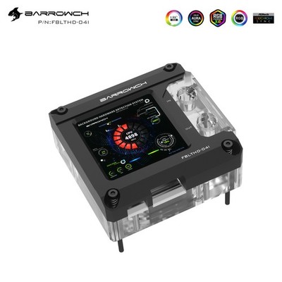 Barrowch HDMI Display CPU Water Block for intel i3 i5 i7 i9 LGA 1700 1200 115X
