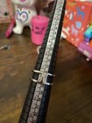 Rarities Carol Brodie Sterling Silver 1ctw Black Spinel Double Cross Ring — photo 3