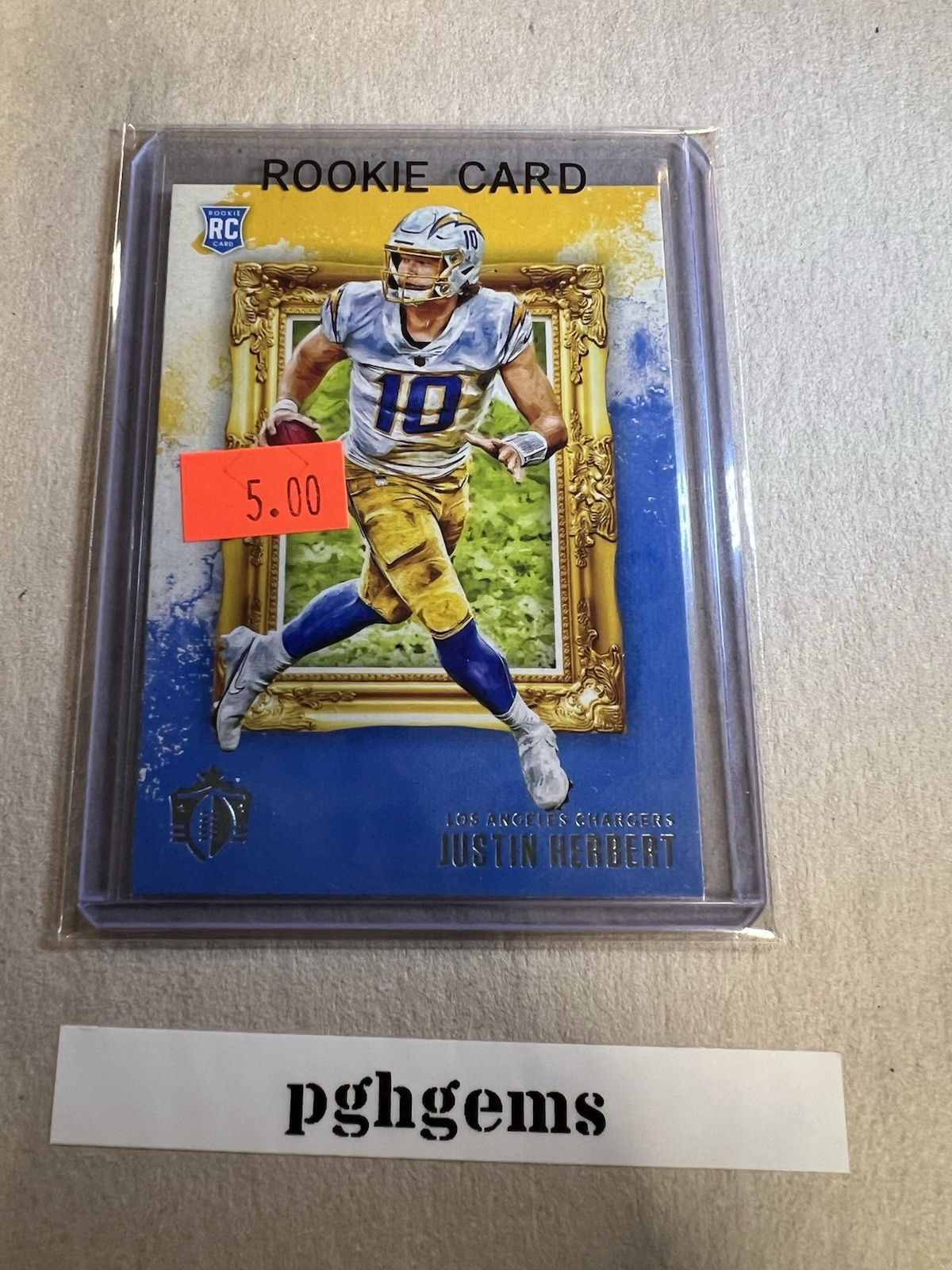 2020 Panini Chronicles Gridiron Kings Justin Herbert #GK-3 Rookie RC