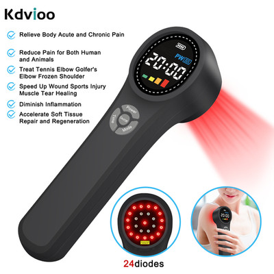 1760mW Cold Laser Therapy Device 24 Diodes 660nm 810nm 980nm for Pain Relief