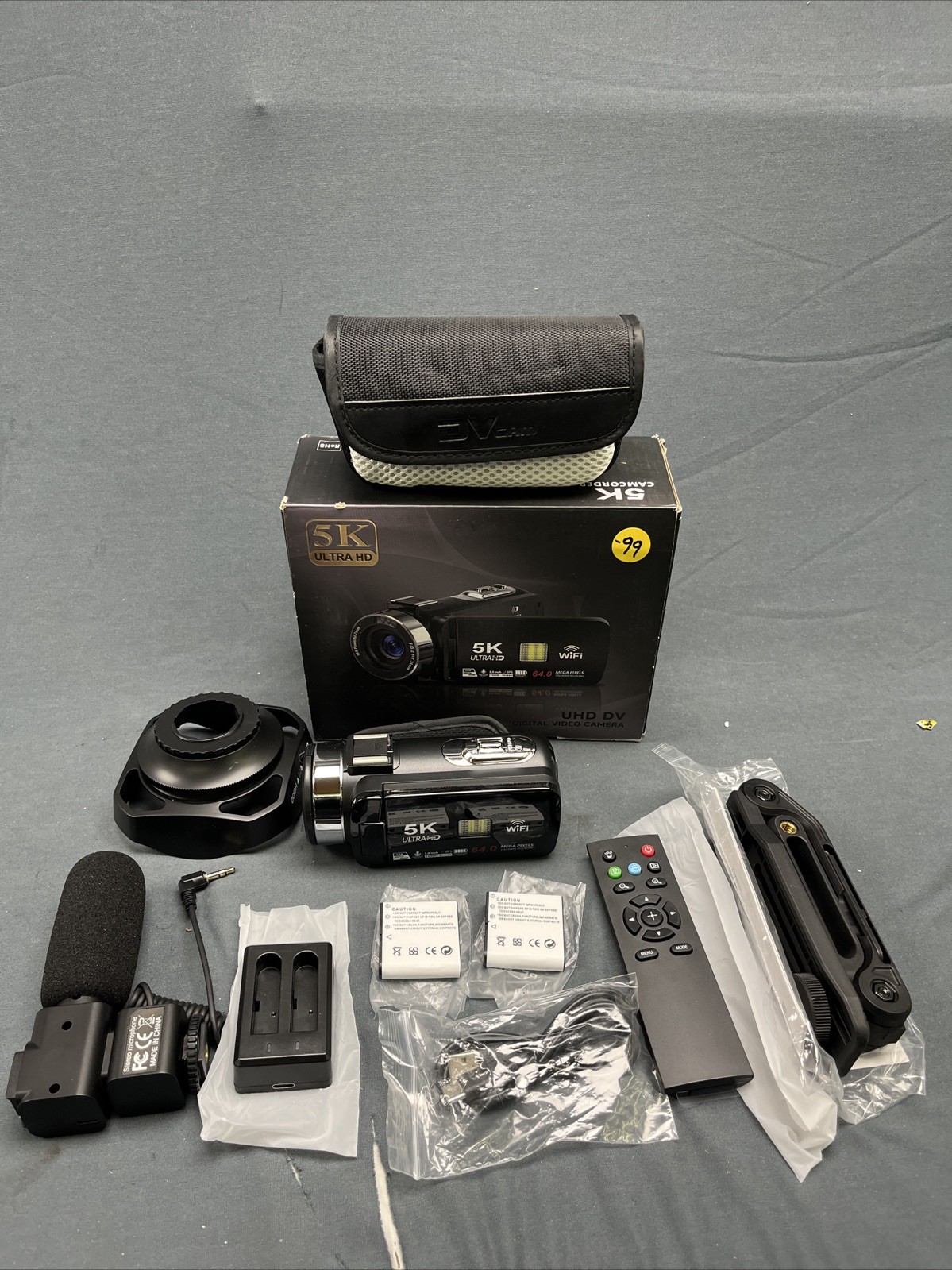 Camcorder Video Camera 5K Ultra 64MP WiFi 18X Digital Zoom (LOOK)-image