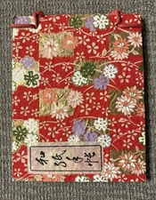 Handmade Stationery Pad Paper Flowers Red