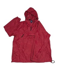 Vintage Anorak Jacket Large Oversized Kangaroo Pouch Gorp Tech Ripstop Hood GAP