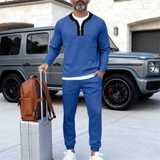 Mens Sweatsuits 2 Piece Sport Tracksuit Jogger Sweat Suits Jogging Outfits
