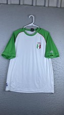 Mexico Shirt Mens Medium White Green Soccer FIFA World Cup 2010 South Africa