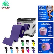 16ft Purple Cotton Kinesiology Tape - Latex-Free & Waterproof Support 3.40 per gallon