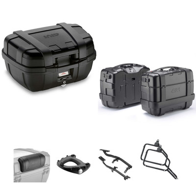 GIVI Kofferbox Kit TRK52BB + TRK33B für Suzuki V-STROM DE 1050 2023-2025