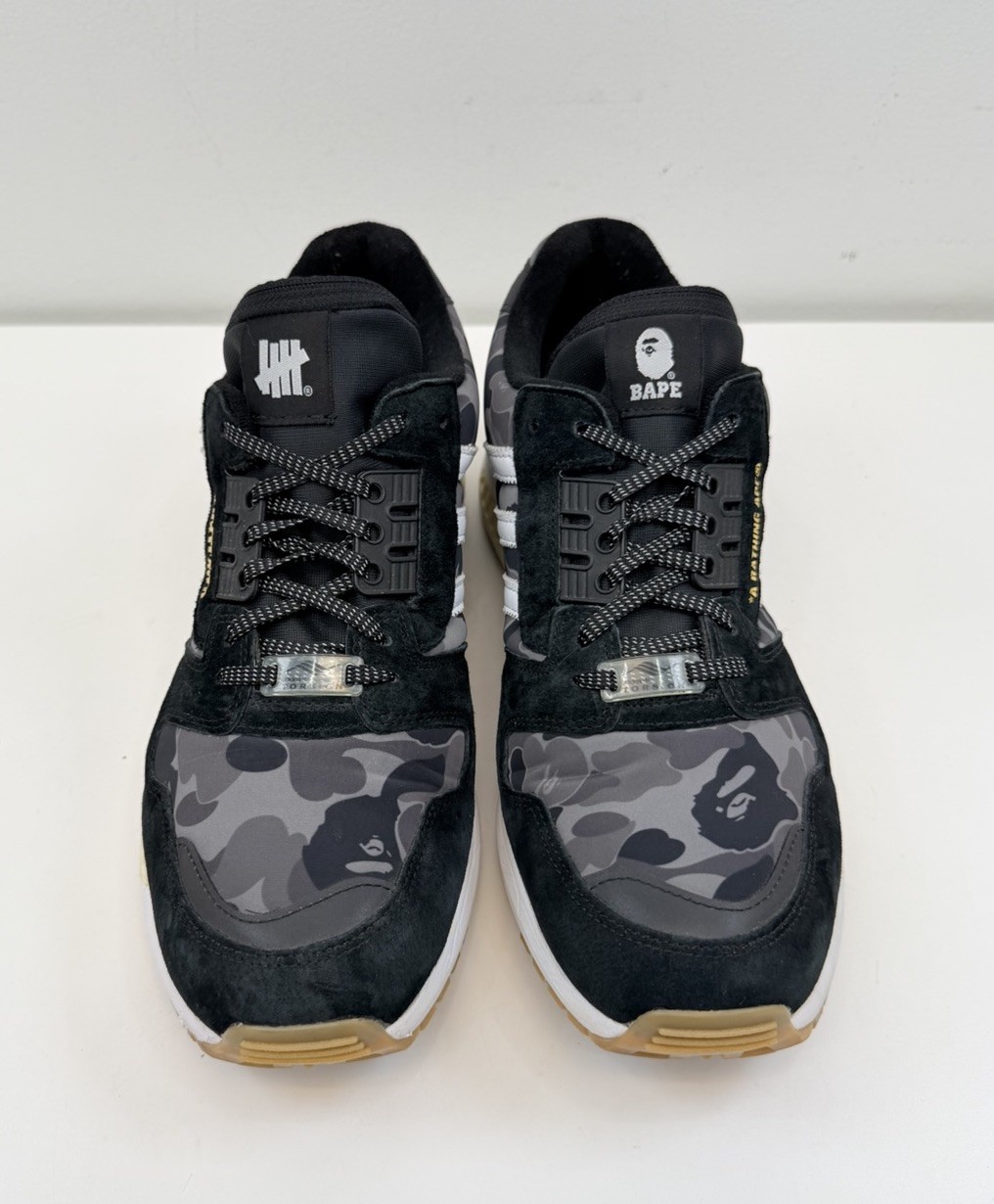 Size 10.5 - BAPE x Undefeated x adidas ZX 8000 A-ZX Series - Black Camo | Clean thumbnail 3